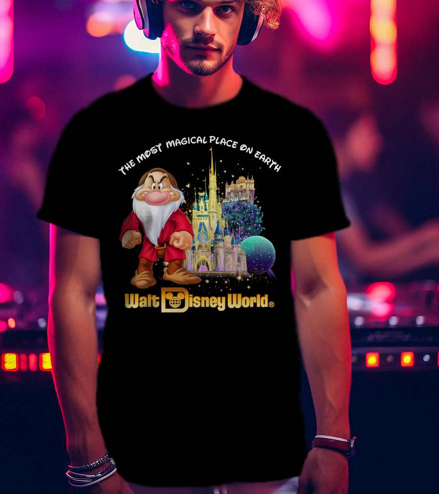 The Most Magical Place On Earth Grumpy Walt Disney World T-Shirt