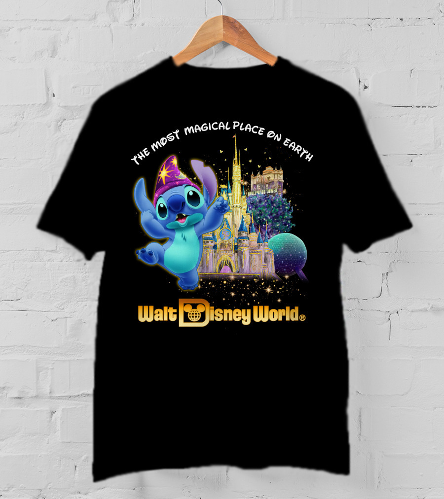 The Most Magical Place On Earth Walt Disney World Stitch T-Shirt