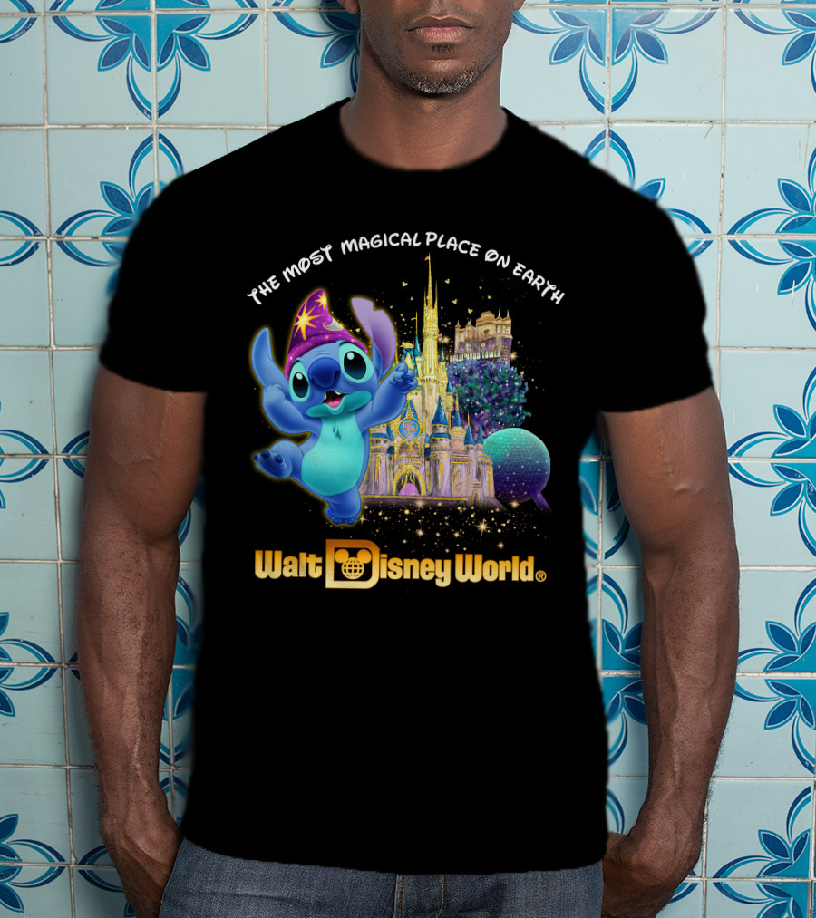 The Most Magical Place On Earth Walt Disney World Stitch T-Shirt