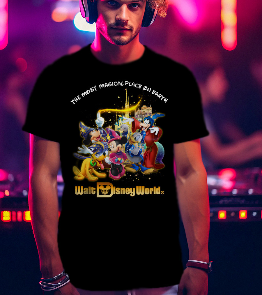 Walt Disney World The Most Magical Place On Earth Mickey & Friends T-Shirt