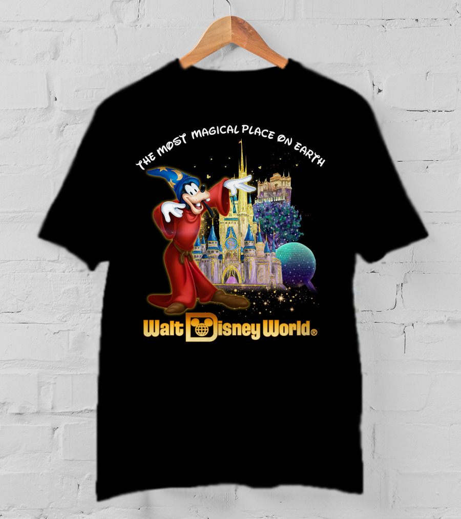 The Most Magical Place On Earth Walt Disney World Goofy Sorcerer's Apprentice T-Shirt
