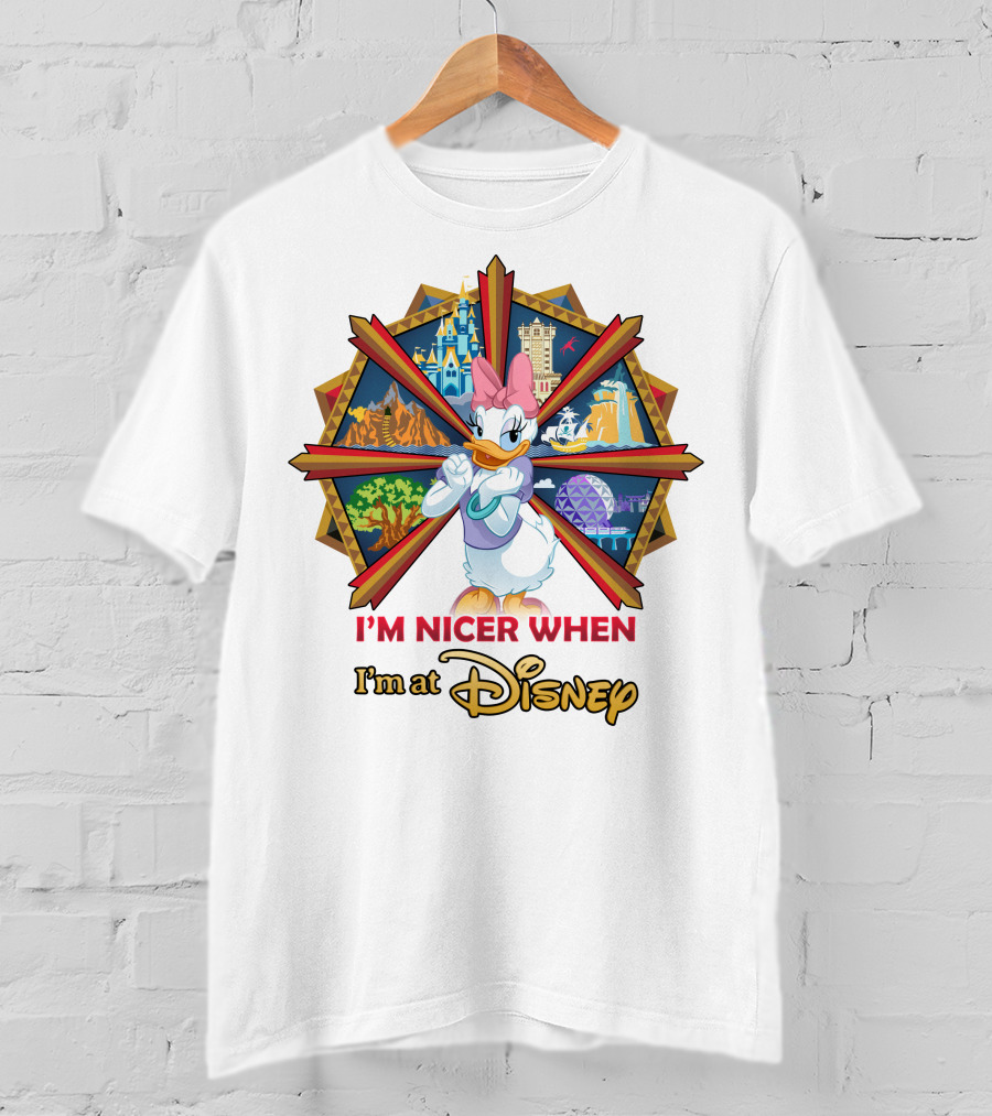 I'm Nicer When I'm At Disney Daisy Duck T-Shirt