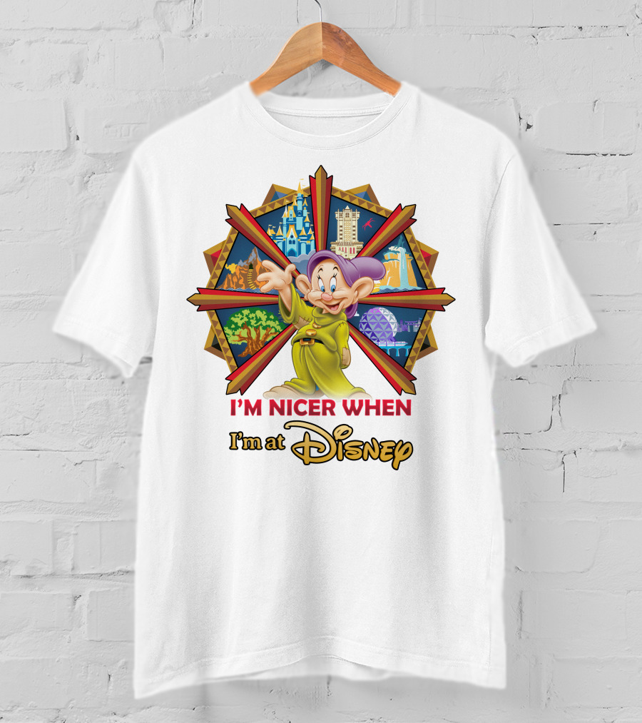 I'm Nicer When I'm At Disney Dopey T-Shirt