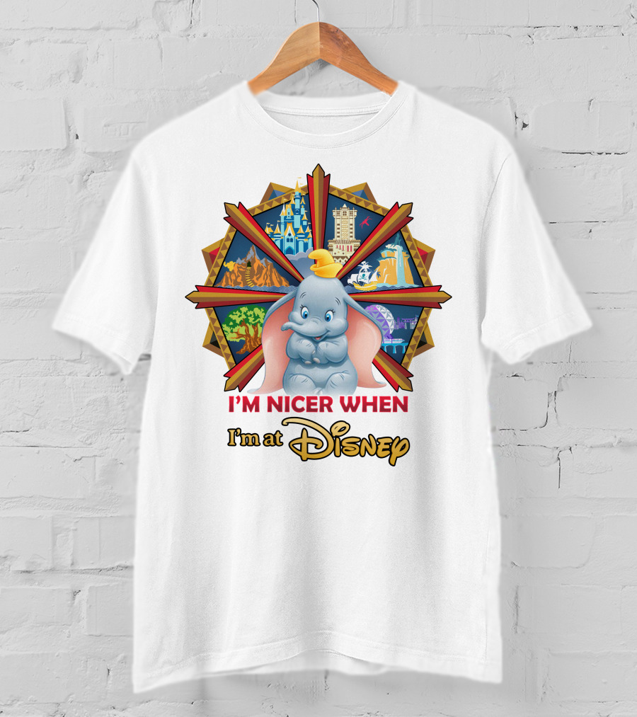 I'm Nicer When I'm At Disney Dumbo T-Shirt
