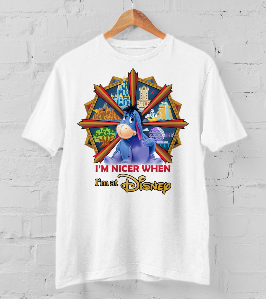 I'm Nicer When I'm At Disney Eeyore T-Shirt