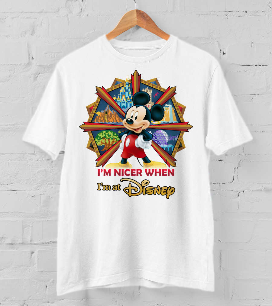 I'm Nicer When I'm At Disney Mickey T-Shirt