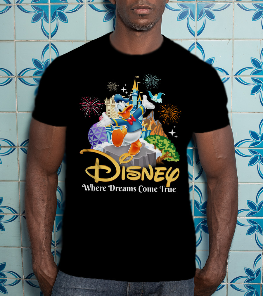 Disney Donald Where Dreams Come True Fireworks Adventure T-Shirt