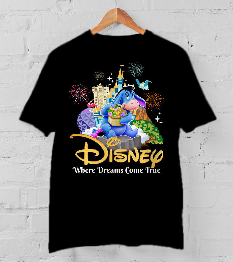 Disney Eeyore Where Dreams Come True Wonderland T-Shirt