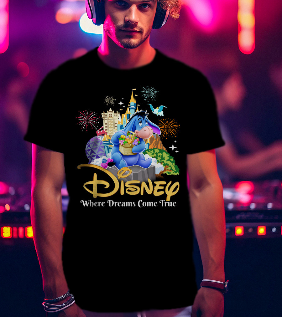 Disney Eeyore Where Dreams Come True Wonderland T-Shirt
