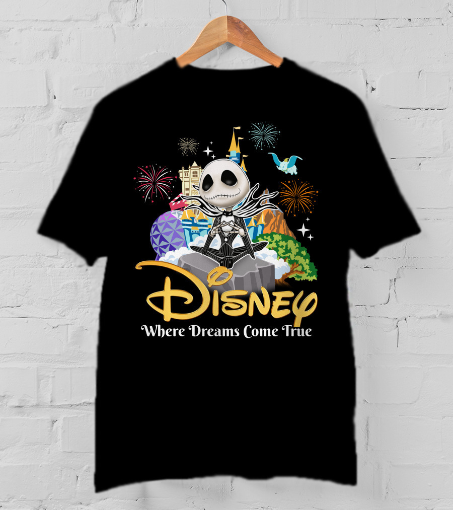 Disney Jack Skellington Where Dreams Come True T-Shirt