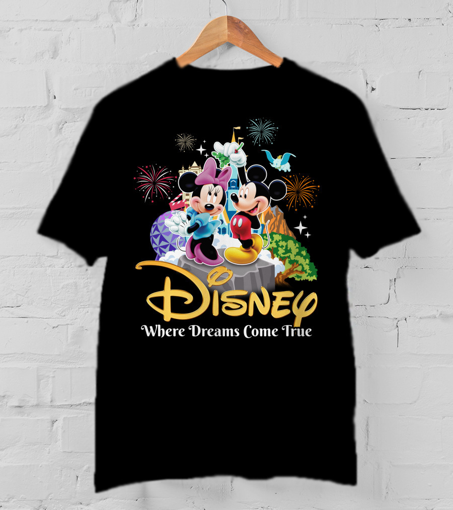 Disney Mickey And Minnie Where Dreams Come True T-Shirt