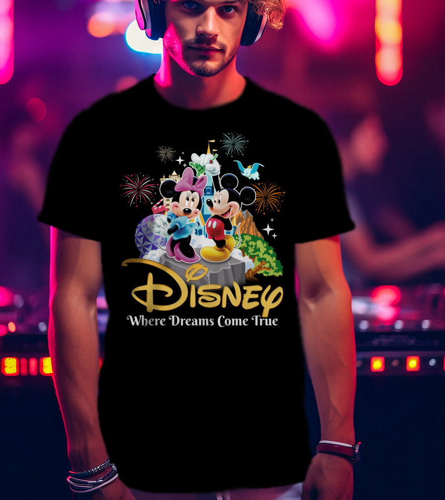 Disney Mickey And Minnie Where Dreams Come True T-Shirt