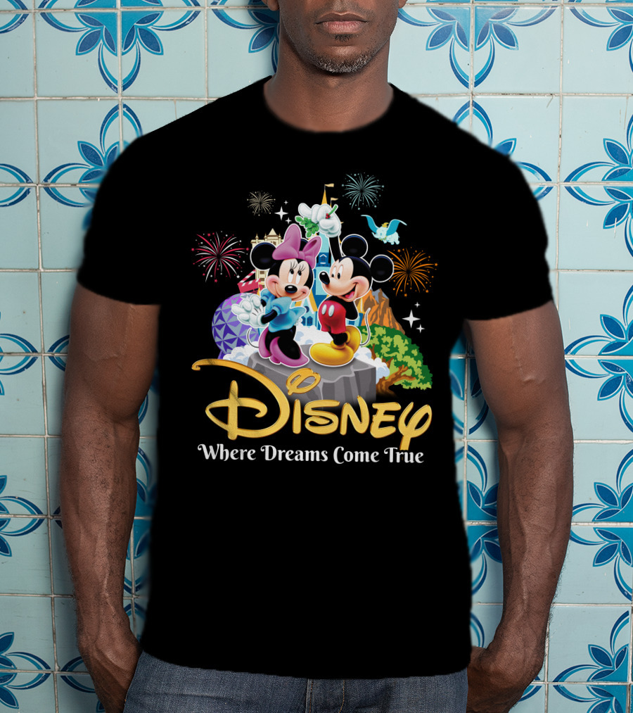 Disney Mickey And Minnie Where Dreams Come True T-Shirt