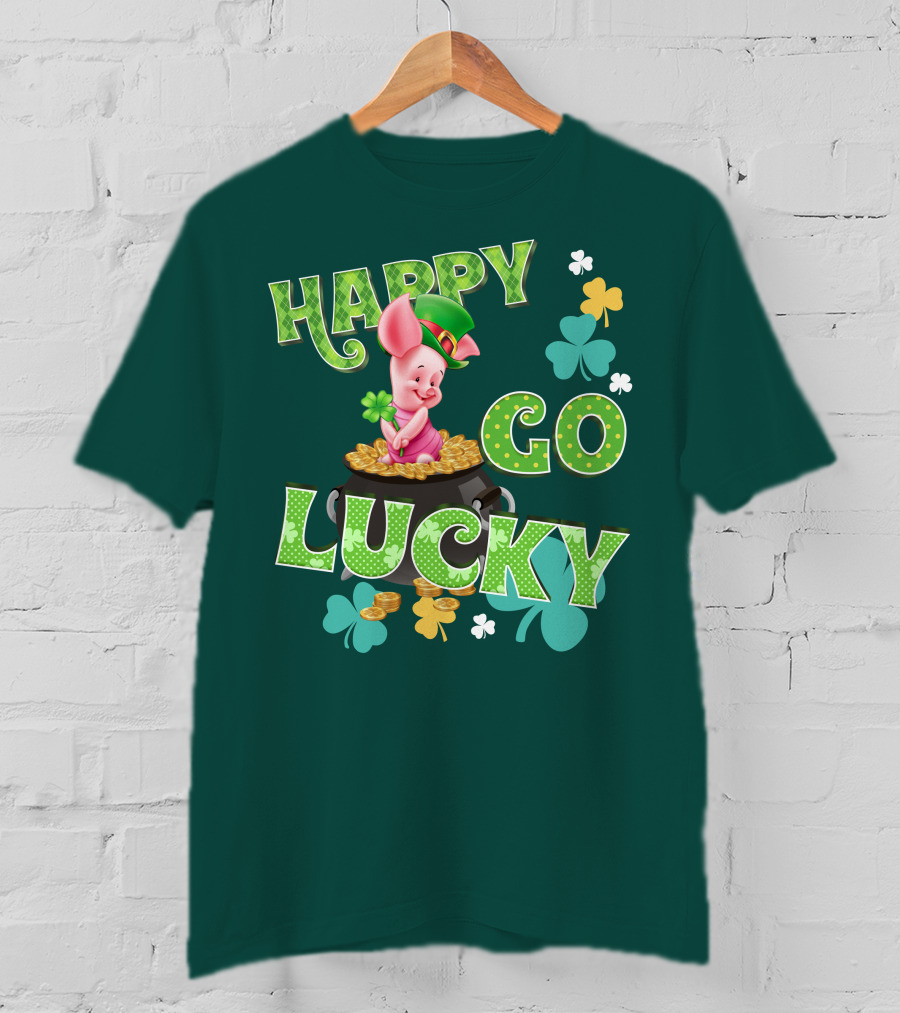 Happy Go Lucky Piglet T-Shirt