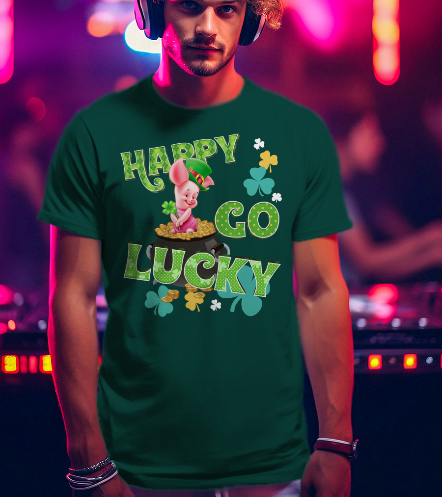 Happy Go Lucky Piglet T-Shirt