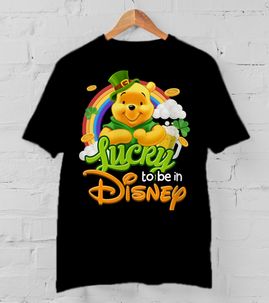 Lucky To Be In Disney Pooh T-Shirt