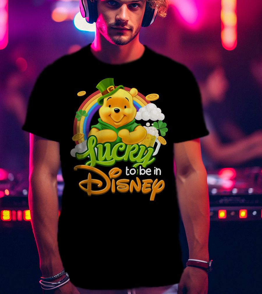 Lucky To Be In Disney Pooh T-Shirt