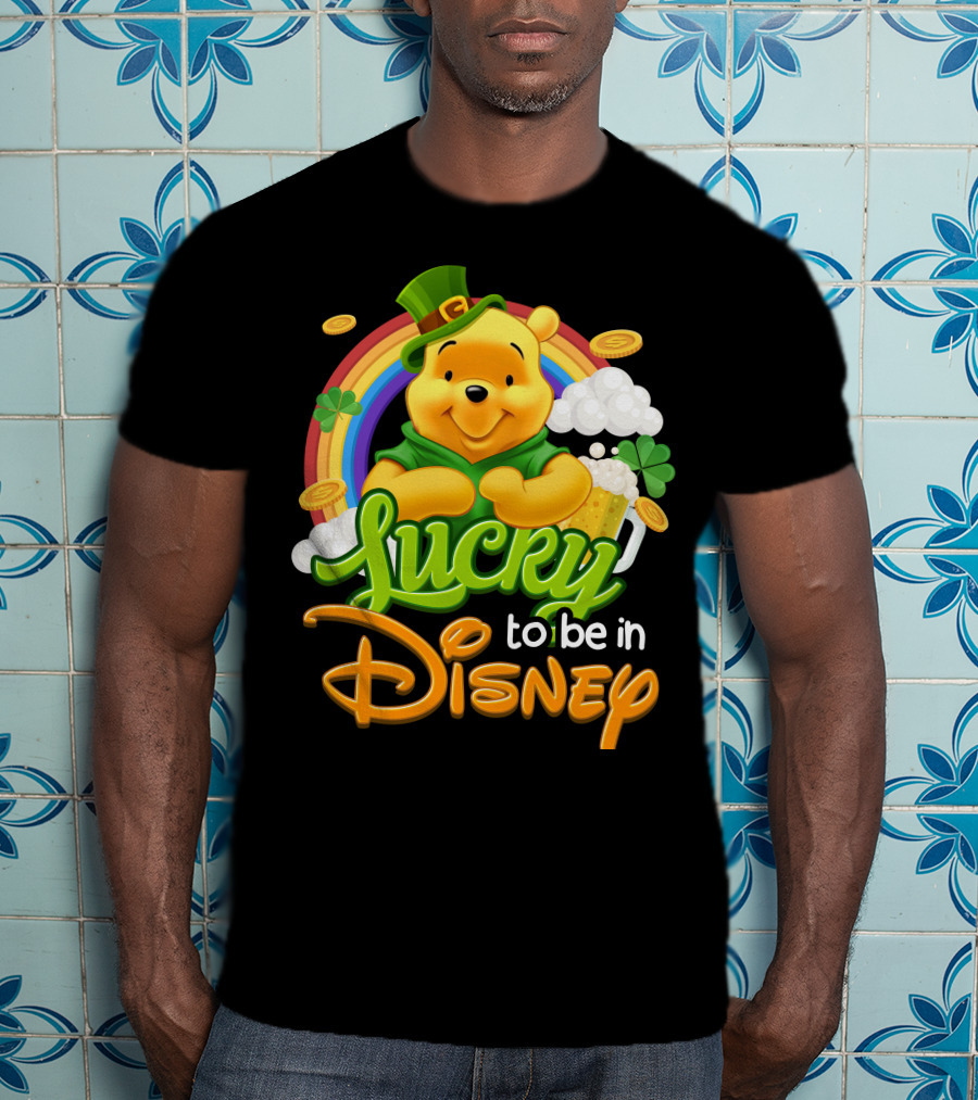 Lucky To Be In Disney Pooh T-Shirt