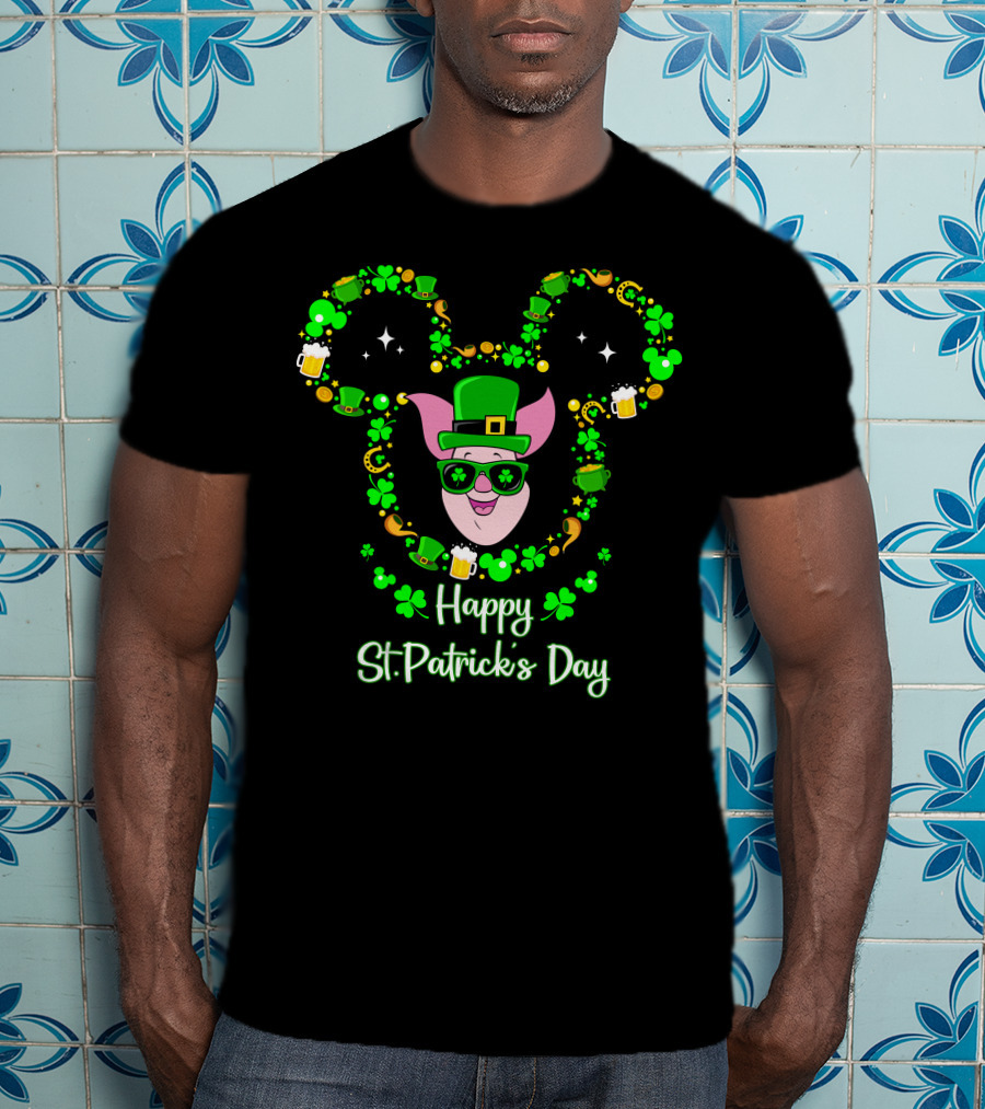 Piglet Happy St. Patrick's Day T-Shirt