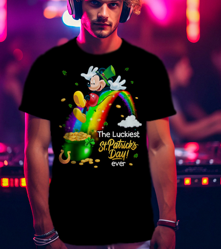 Mickey The Luckiest St. Patrick's Day Ever T-Shirt