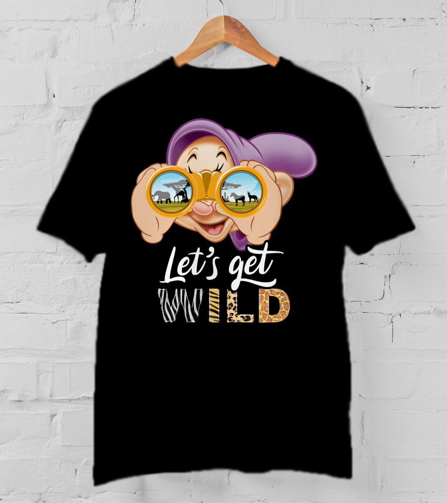 Dopey Let's Get Wild Binoculars Safari Adventure T-Shirt