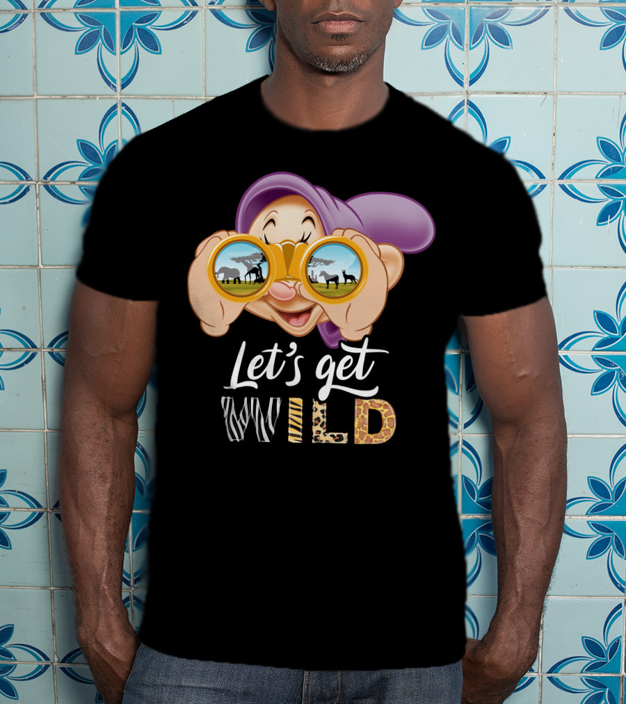 Dopey Let's Get Wild Binoculars Safari Adventure T-Shirt