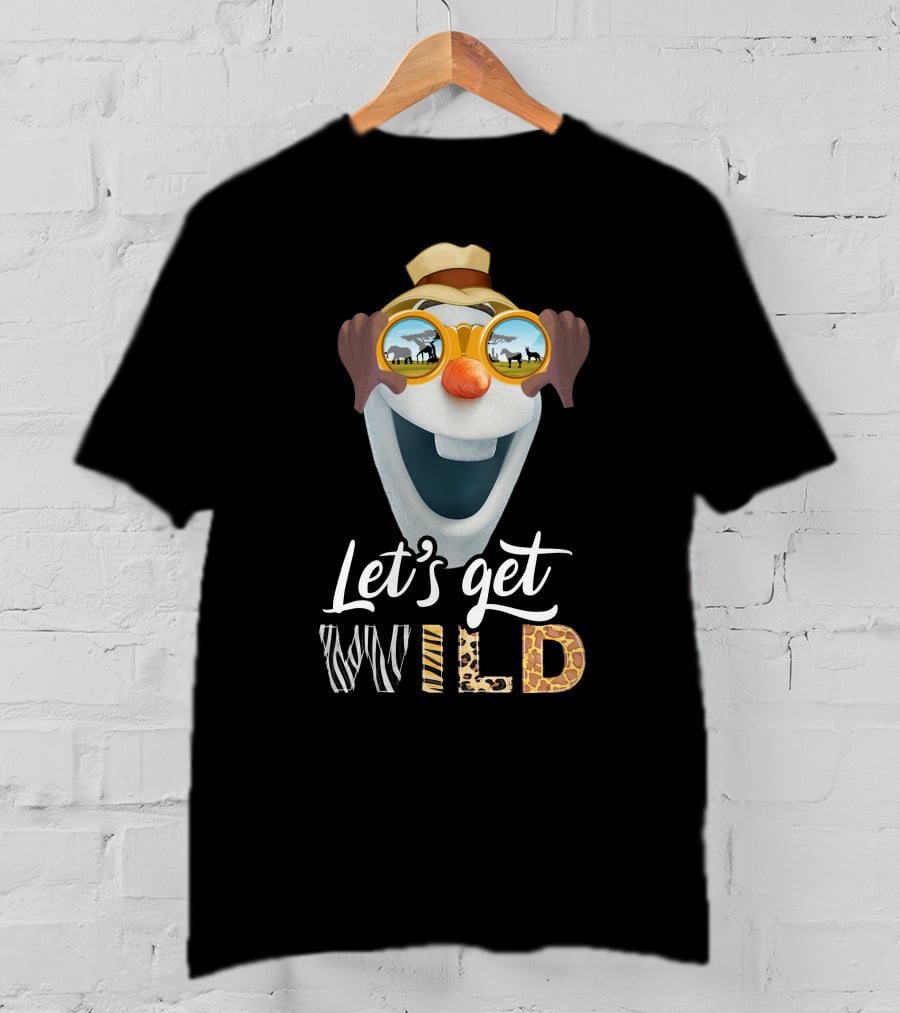 Olaf Let's Get Wild Safari Sunglasses Adventure T-Shirt