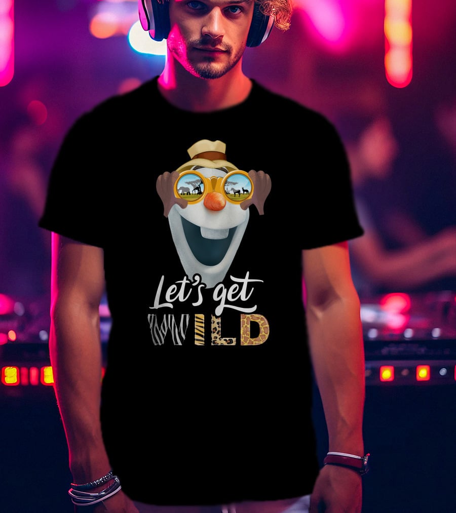 Olaf Let's Get Wild Safari Sunglasses Adventure T-Shirt