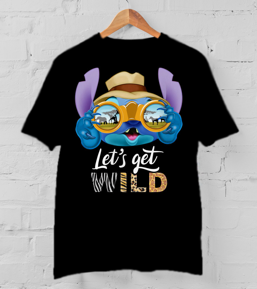 Stitch Let's Get Wild Safari Adventure T-Shirt