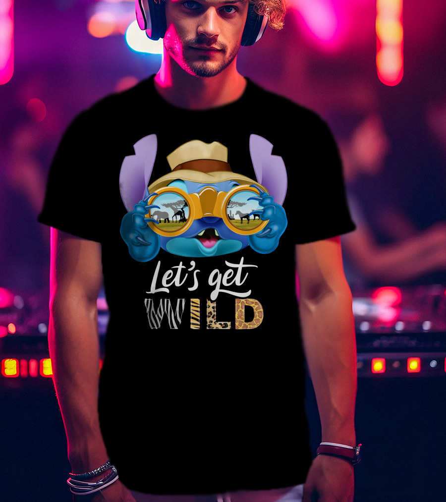 Stitch Let's Get Wild Safari Adventure T-Shirt