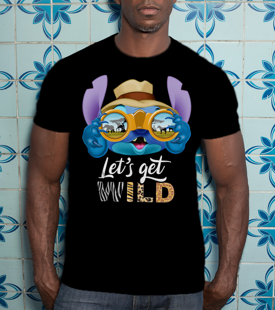 Stitch Let's Get Wild Safari Adventure T-Shirt