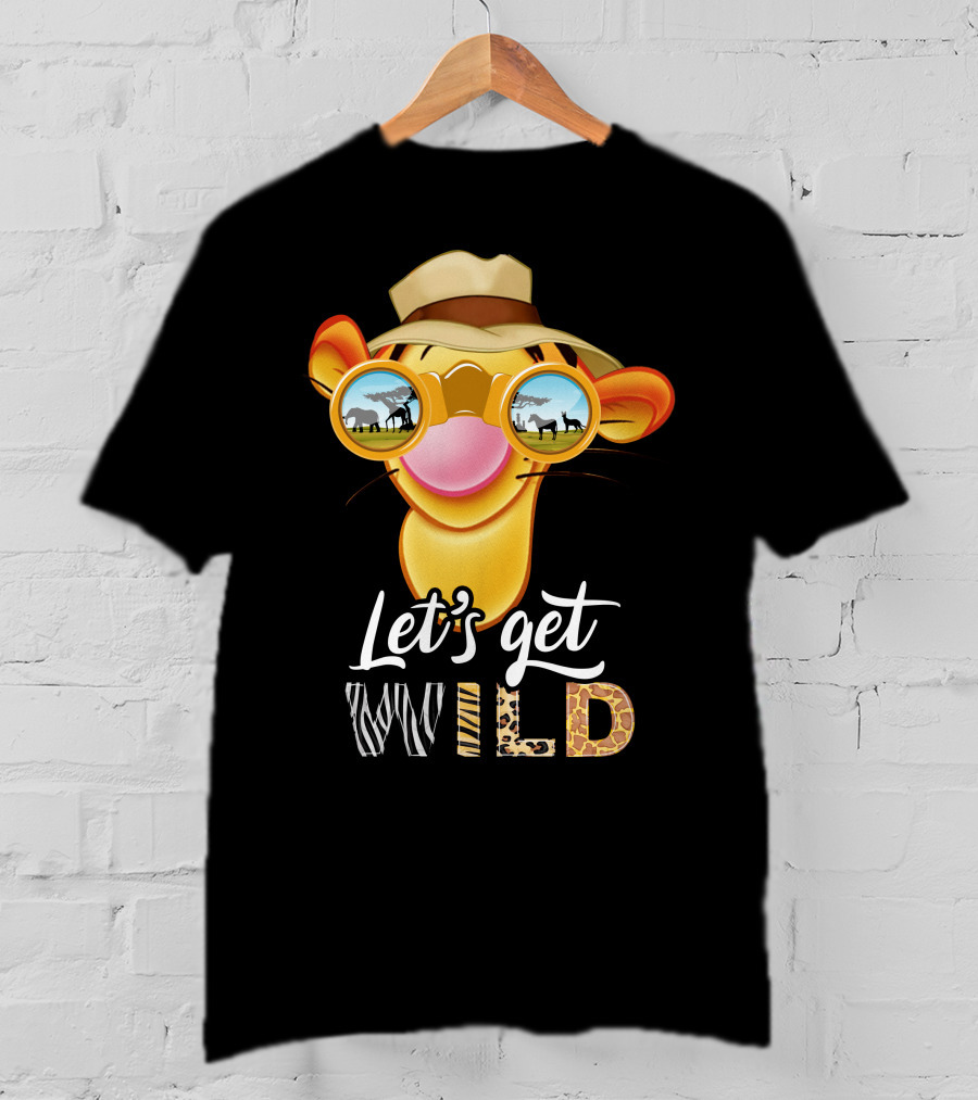 Let's Get Wild Tigger Safari Sunglasses Hat T-Shirt