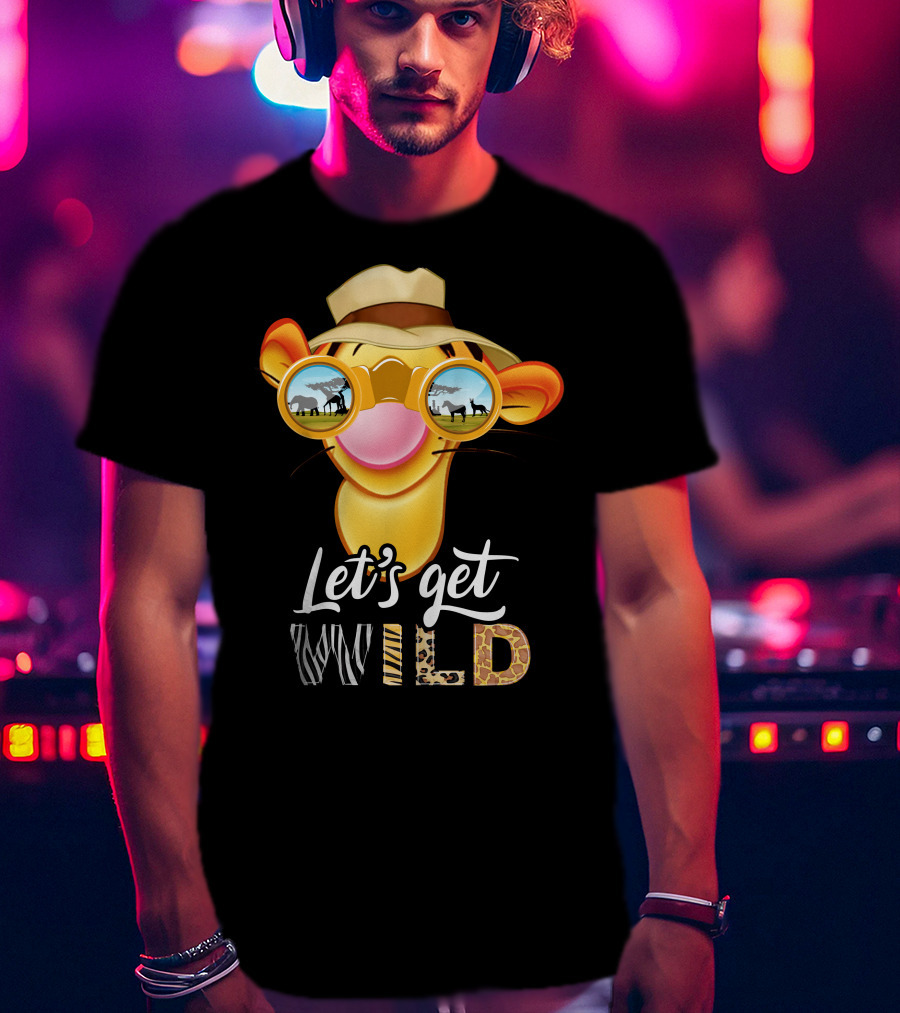 Let's Get Wild Tigger Safari Sunglasses Hat T-Shirt