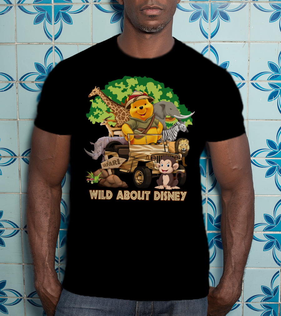 Wild About Disney Safari Pooh With Animals T-Shirt