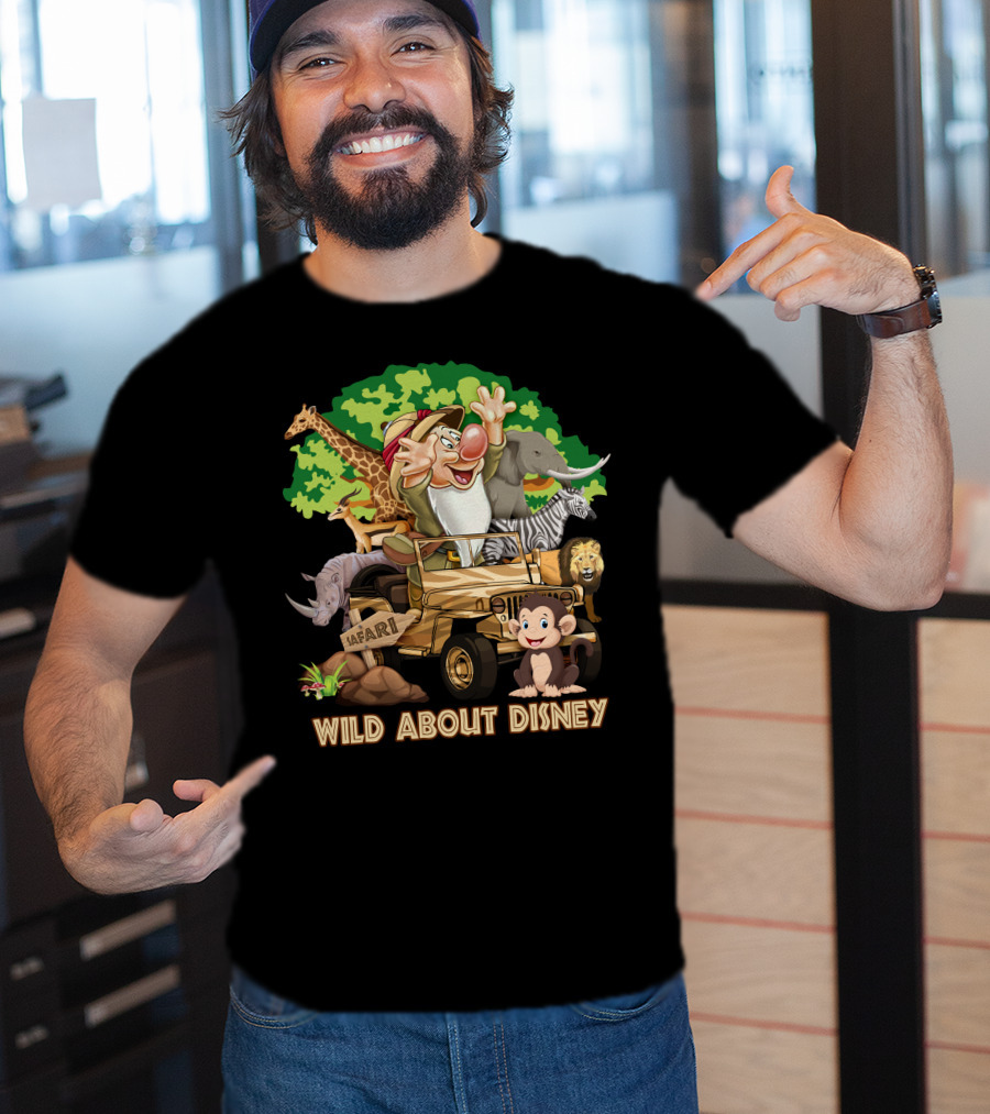 Wild About Disney Safari Grumpy Jeep Adventure With Animals T-Shirt