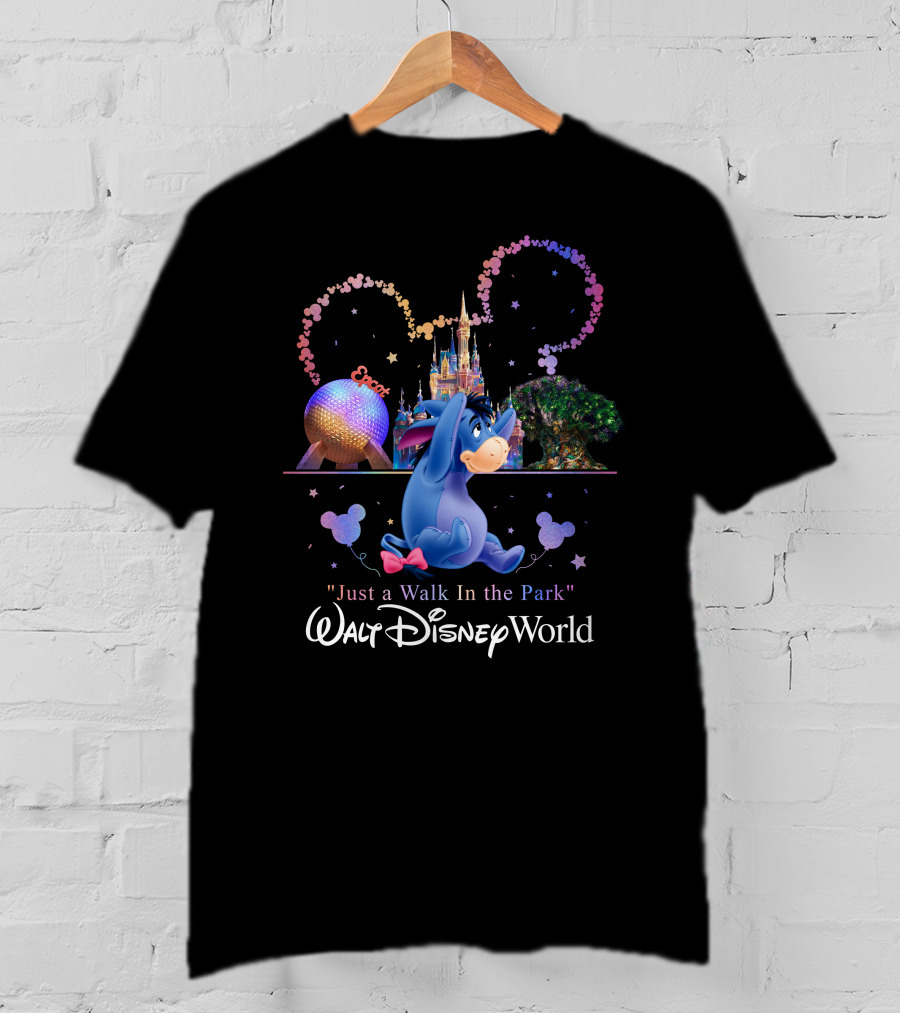 Eeyore Just A Walk In The Park Walt Disney World Epcot T-Shirt