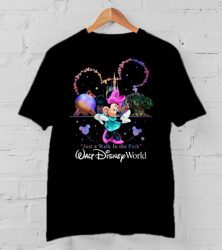 Minnie Just A Walk In The Park Walt Disney World Epcot T-Shirt