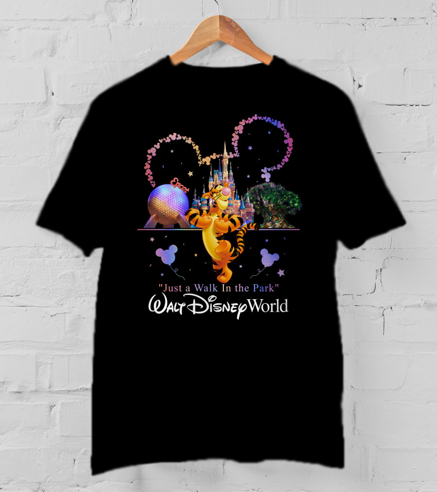 Tigger Walt Disney World Just A Walk In The Park Epcot T-Shirt