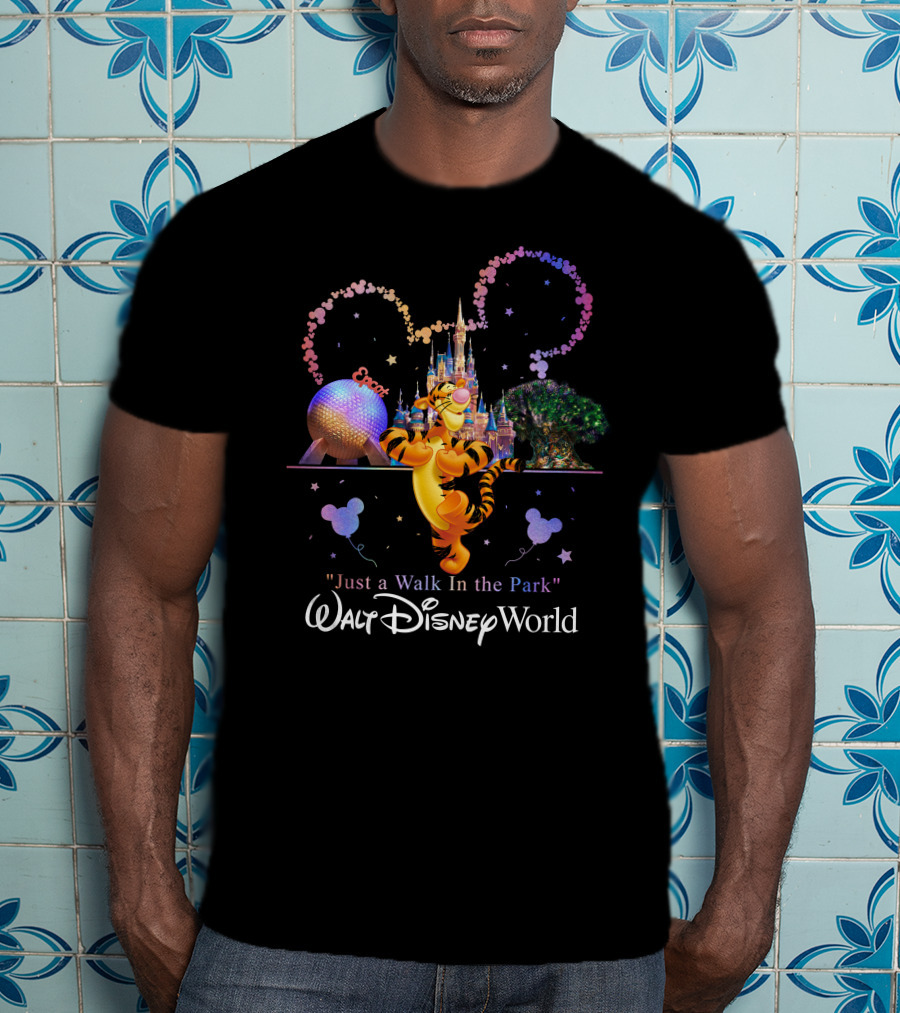 Tigger Walt Disney World Just A Walk In The Park Epcot T-Shirt