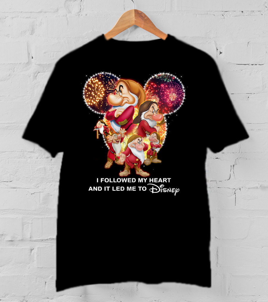 Grumpy I Followed My Heart And It Led Me To Disney Fireworks T-Shirt