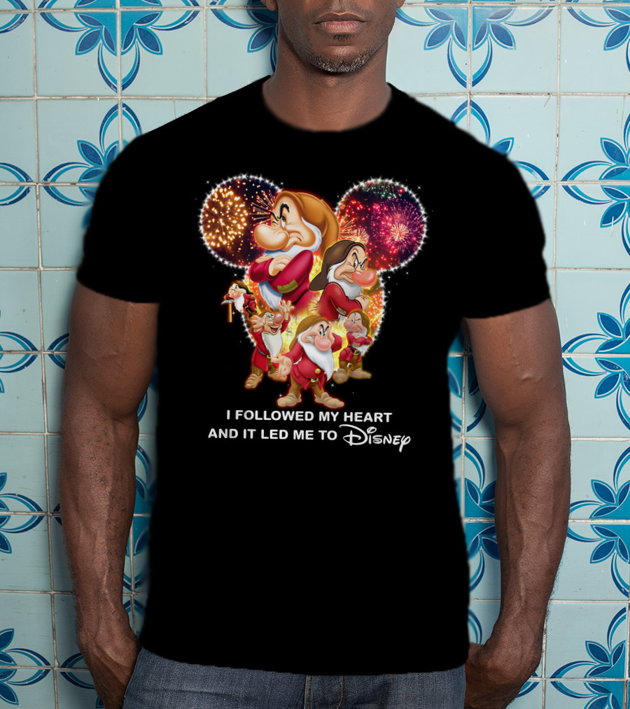 Grumpy I Followed My Heart And It Led Me To Disney Fireworks T-Shirt