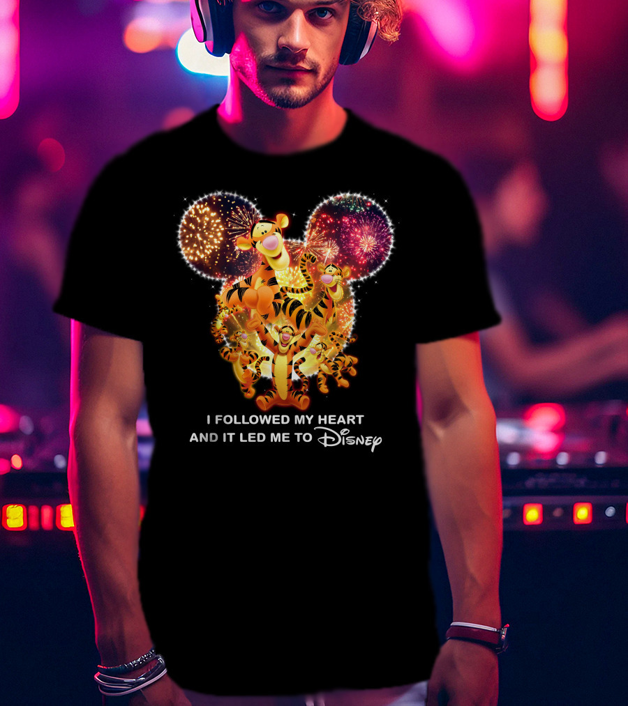 Tigger I Followed My Heart And It Led Me To Disney T-Shirt