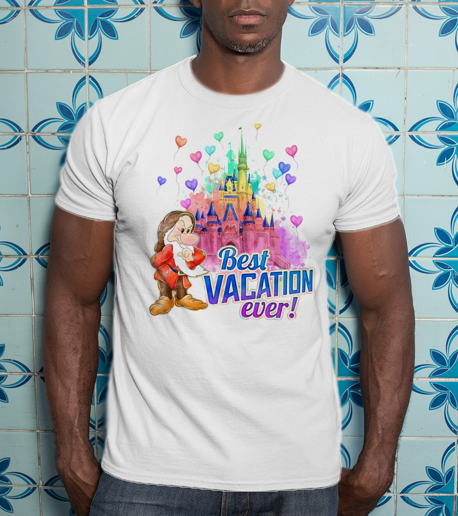 Best Vacation Ever Grumpy Castle Balloons T-Shirt