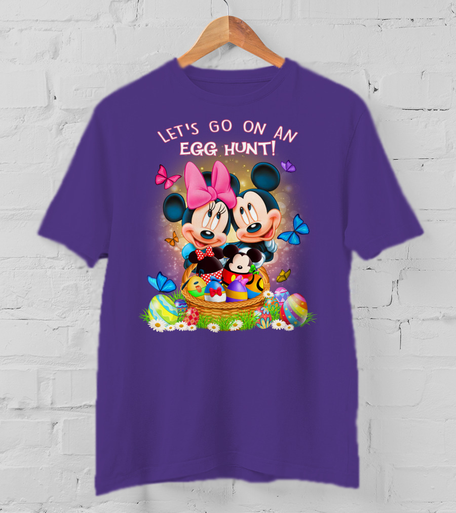 Let's Go On An Egg Hunt Mickey & Minnie T-Shirt