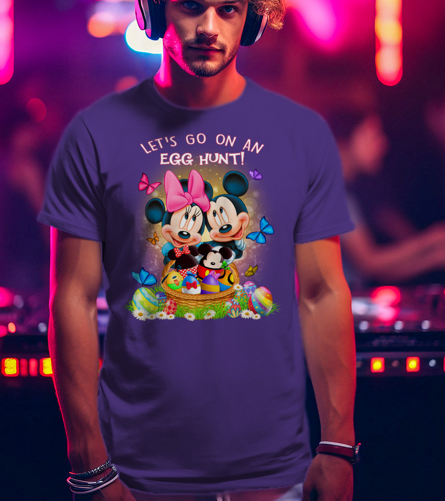 Let's Go On An Egg Hunt Mickey & Minnie T-Shirt