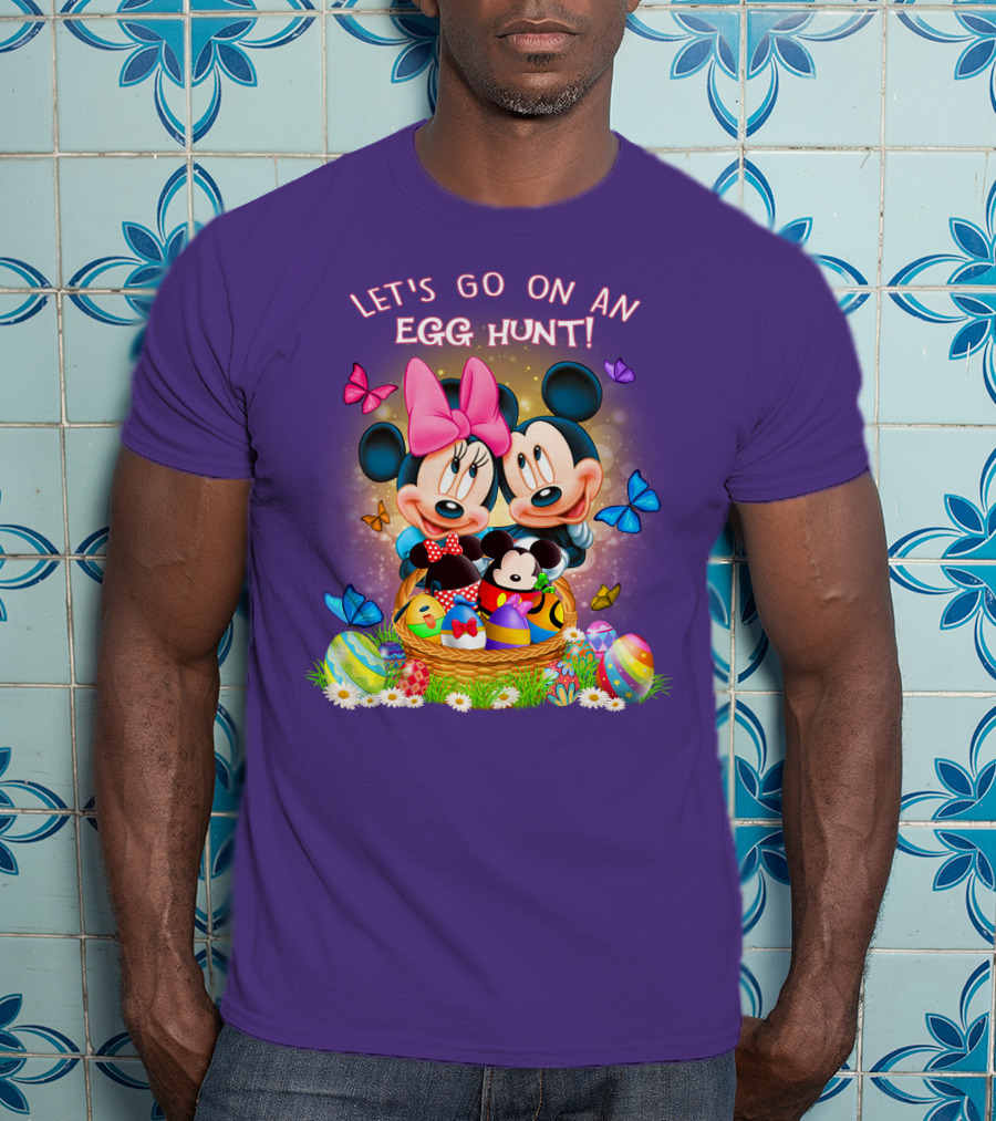 Let's Go On An Egg Hunt Mickey & Minnie T-Shirt