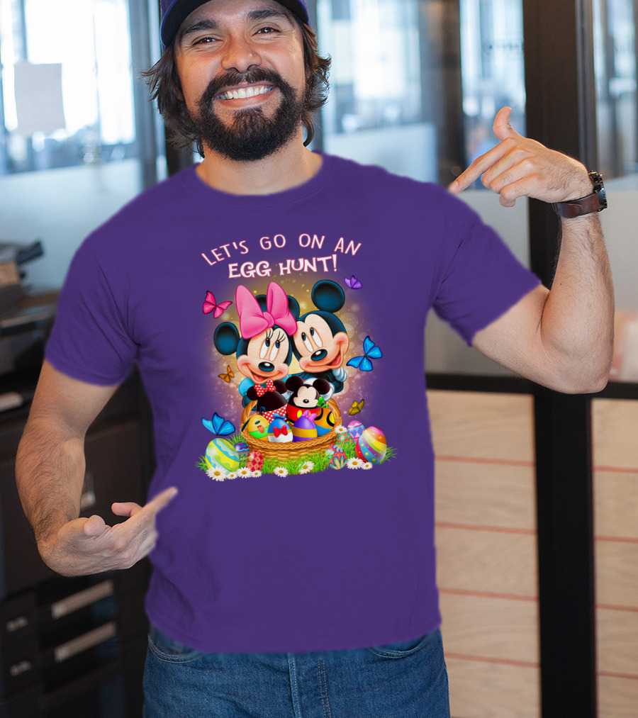 Let's Go On An Egg Hunt Mickey & Minnie T-Shirt