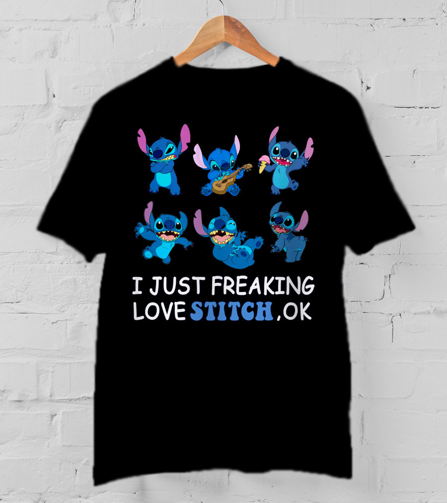 I Just Freaking Love Disney Stitch Ok T-Shirt