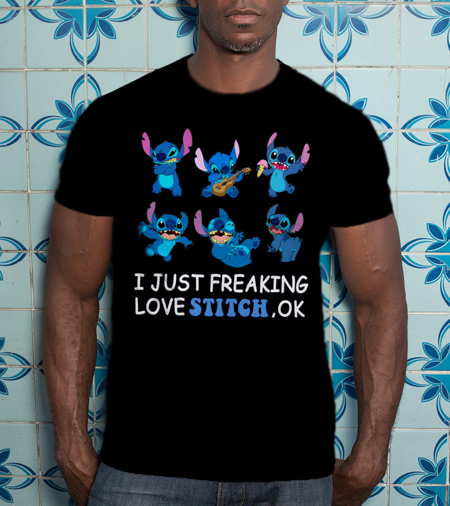 I Just Freaking Love Disney Stitch Ok T-Shirt