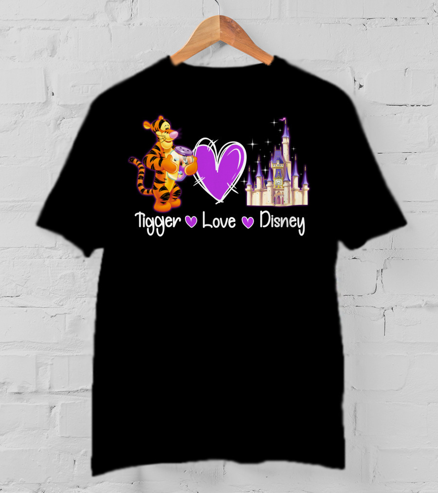 Tigger Love Disney Castle T-Shirt